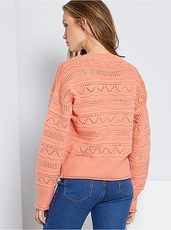 Casaco em malha perfurada - Kiabi