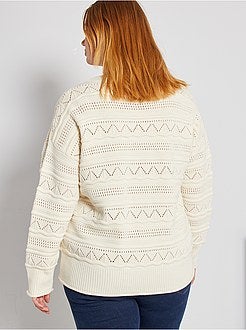 Casaco em malha perfurada - Kiabi