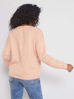 Casaco em malha perfurada - Kiabi