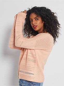 Casaco em malha perfurada - Kiabi