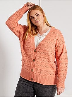 Casaco em malha perfurada - Kiabi