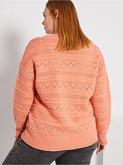 Casaco em malha perfurada - Kiabi