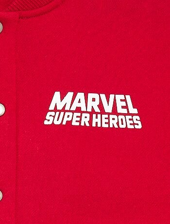 Casaco em moletão bicolor 'Homem-Aranha'