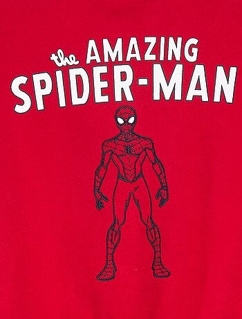 Casaco em moletão bicolor 'Homem-Aranha'
