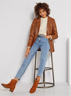 Casaco em pele sintética - Kiabi