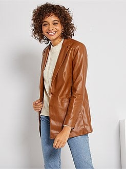 Casaco em pele sintética - Kiabi