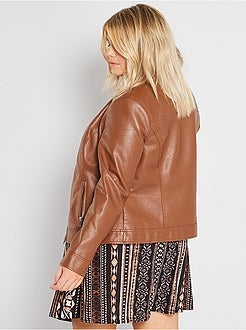 Casaco em pele sintética - Kiabi