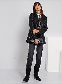 Casaco em pele sintética - Kiabi