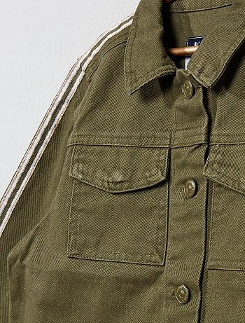 Menina 3-12 anos - Casaco em sarja com faixa fantasia - Kiabi