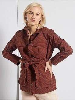 Casaco estampado de estilo militar - Kiabi