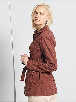 Casaco estampado de estilo militar - Kiabi