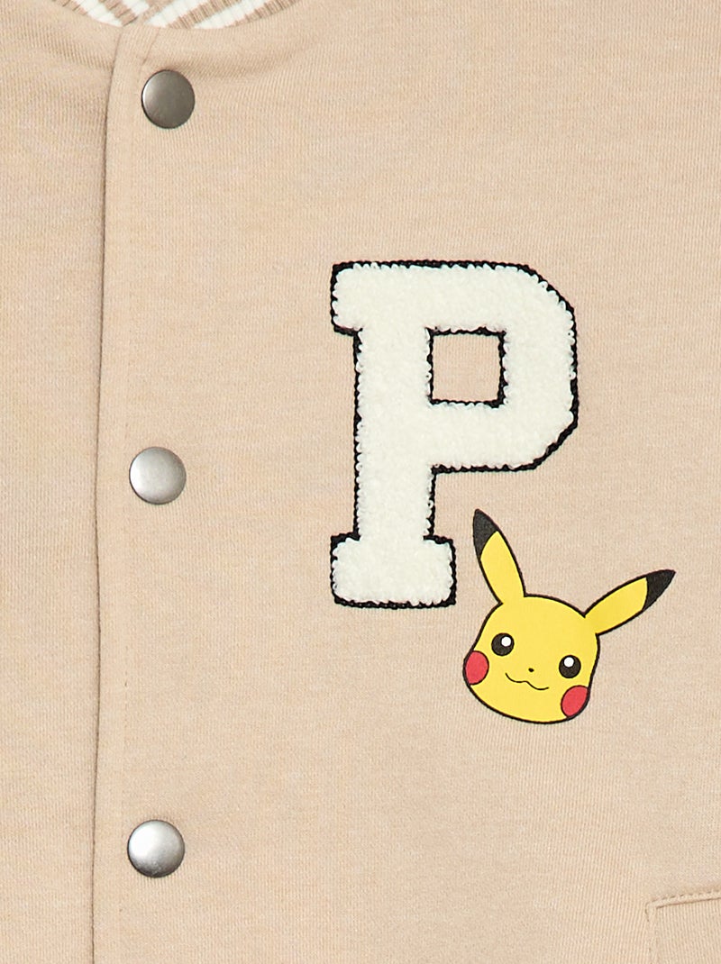 Casaco estilo americano 'Pikachu' 'Pokémon' Bege - Kiabi