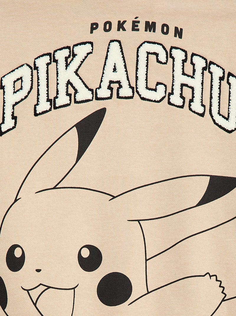 Casaco estilo americano 'Pikachu' 'Pokémon' Bege - Kiabi