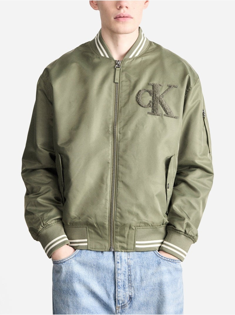 Casaco estilo bomber - Calvin Klein Verde escuro - Kiabi