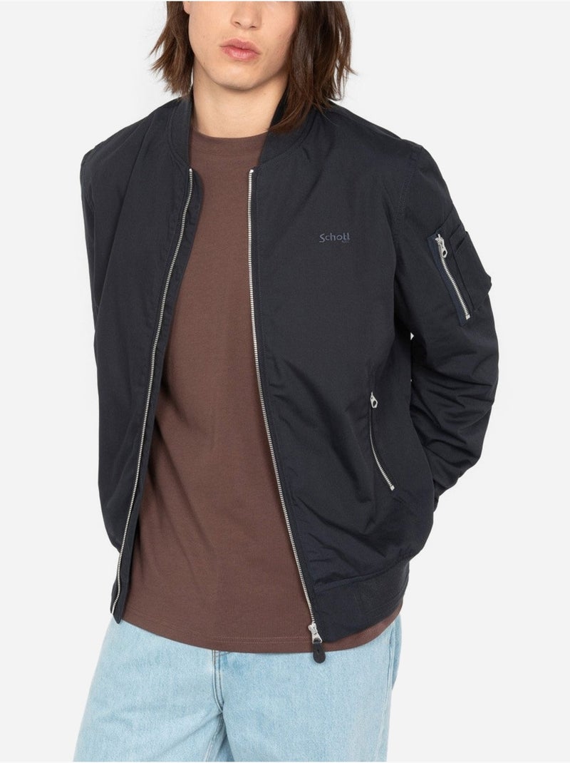 Casaco estilo bomber - Schott Azul - Kiabi