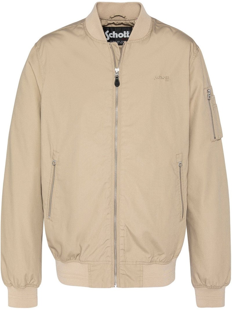 Casaco estilo bomber - Schott Bege - Kiabi