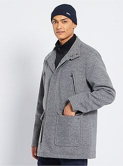 Casaco estilo lã matizado - Kiabi