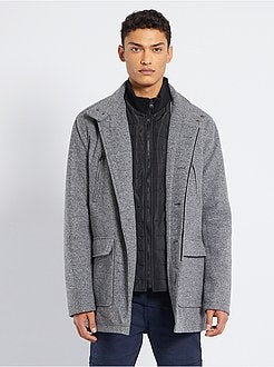 Casaco estilo lã matizado - Kiabi