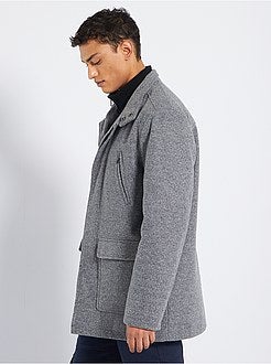 Casaco estilo lã matizado - Kiabi