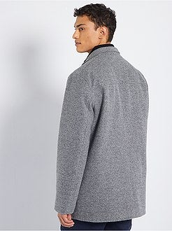 Casaco estilo lã matizado - Kiabi