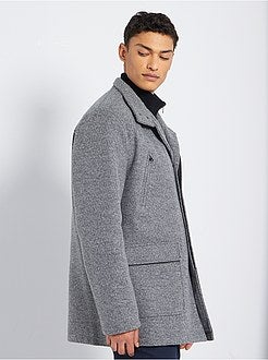 Casaco estilo lã matizado - Kiabi