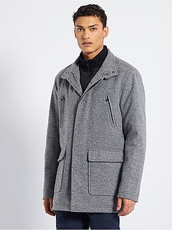 Casaco estilo lã matizado - Kiabi