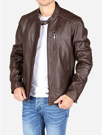 Casaco estilo motoqueiro - redskins
