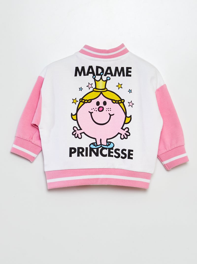 Casaco estilo universidade americana 'Monsieur Madame' ROSA - Kiabi