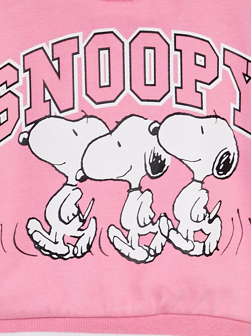 Casaco estilo universidade americana 'Snoopy' ROSA - Kiabi