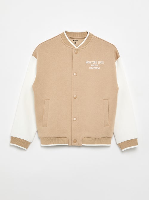 Casaco estilo universitário de mangas compridas - Kiabi