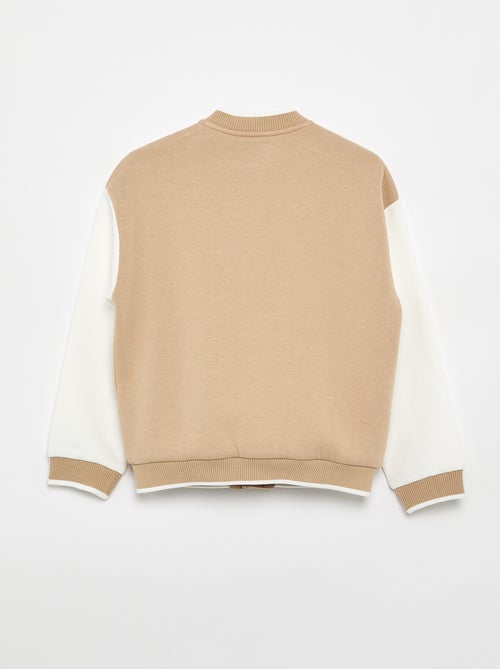 Casaco estilo universitário de mangas compridas - Kiabi