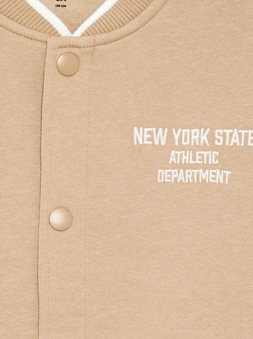 Casaco estilo universitário de mangas compridas - Kiabi