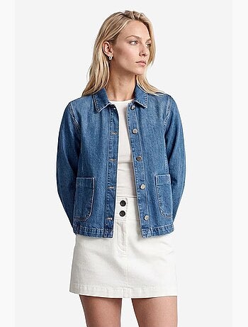 Casaco feminino de algodão tencel dilvin