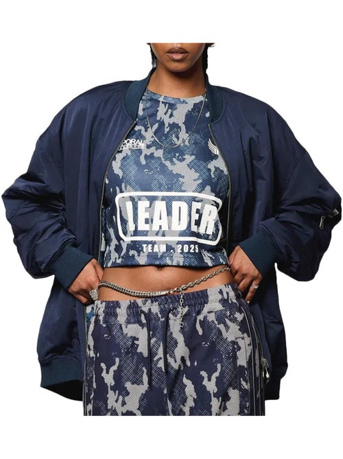 Casaco Feminino Kaporal Vadas Azul Marinho - Kiabi Casaco Feminino Kaporal Vadas Azul Marinho - Kiabi