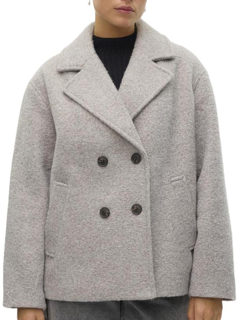 Casaco Feminino Vero Moda Elite Bella Cinzento Claro Cinza-prateado - Kiabi
