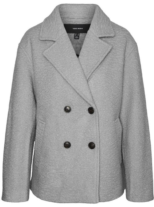 Casaco Feminino Vero Moda Elite Bella Cinzento Claro - Kiabi Casaco Feminino Vero Moda Elite Bella Cinzento Claro - Kiabi