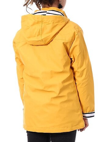Casaco impermeável amarelo para mulher win's s10/340