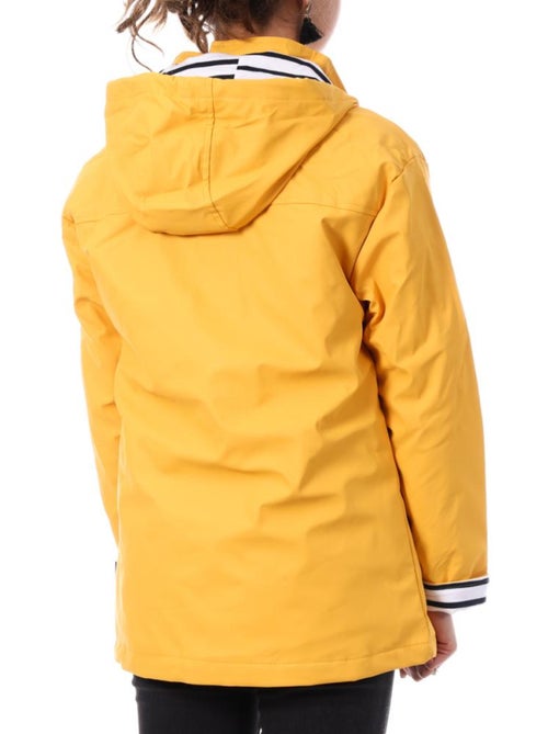 Casaco impermeável amarelo para mulher win's s10/340 - Kiabi