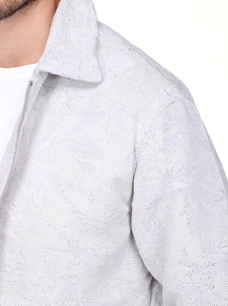 Casaco Jacquard - Frilivin Branco - Kiabi
