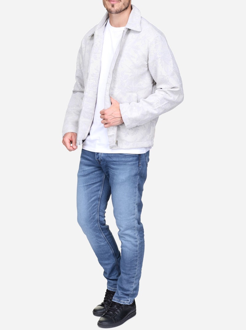 Casaco Jacquard - Frilivin Branco - Kiabi
