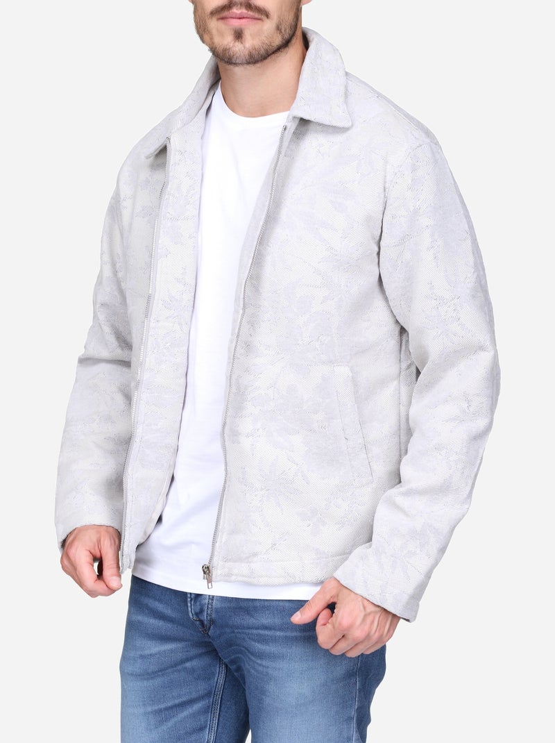 Casaco Jacquard - Frilivin Branco - Kiabi