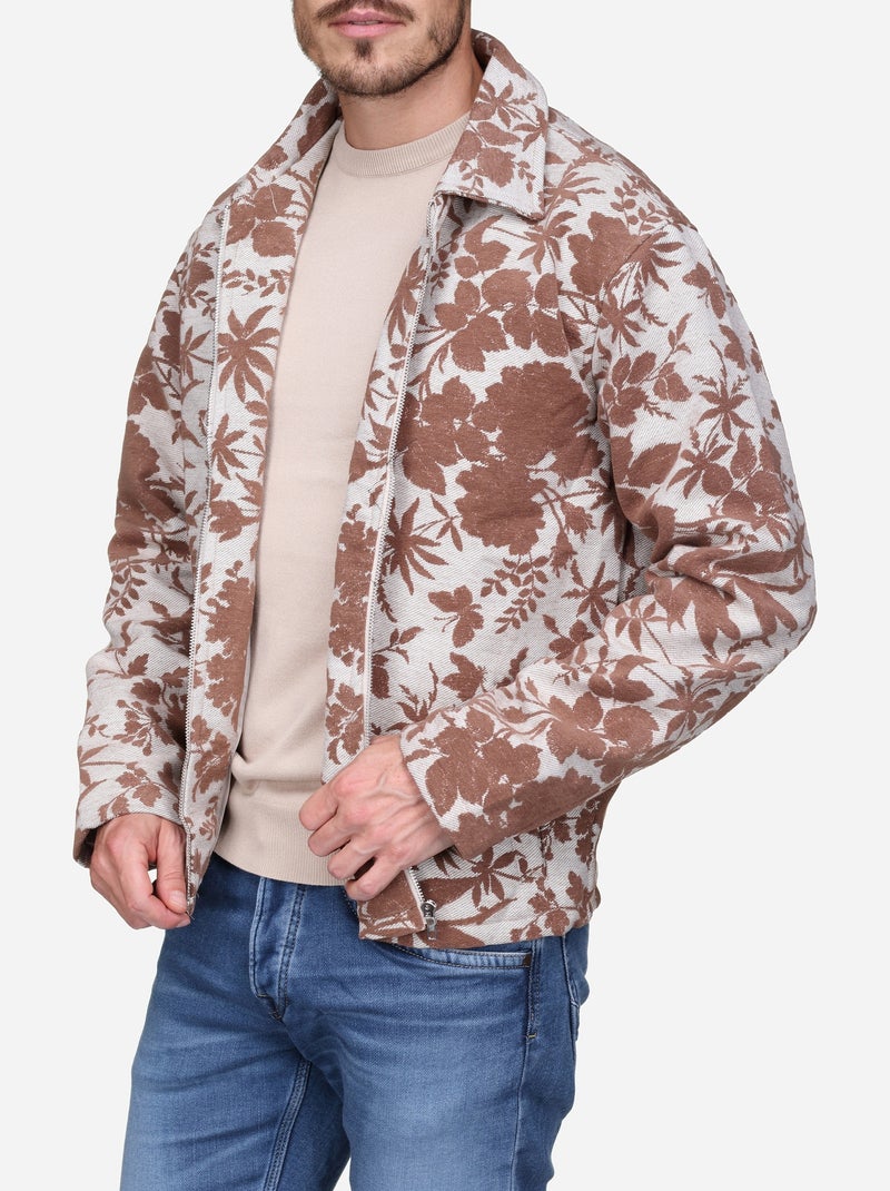 Casaco Jacquard - Frilivin Castanho - Kiabi