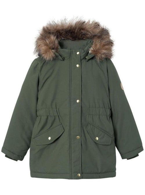 Casaco Kaki Claro para Menina Name It Marlin - Kiabi