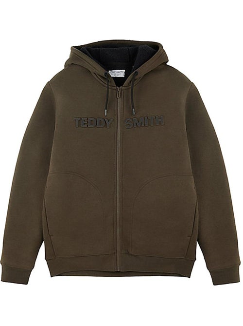 Casaco kaki com fecho para homem teddy smith giclass - Kiabi
