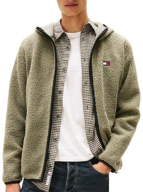 Casaco kaki de homem tommy hilfiger teddy - Kiabi Casaco kaki de homem tommy hilfiger teddy - Kiabi