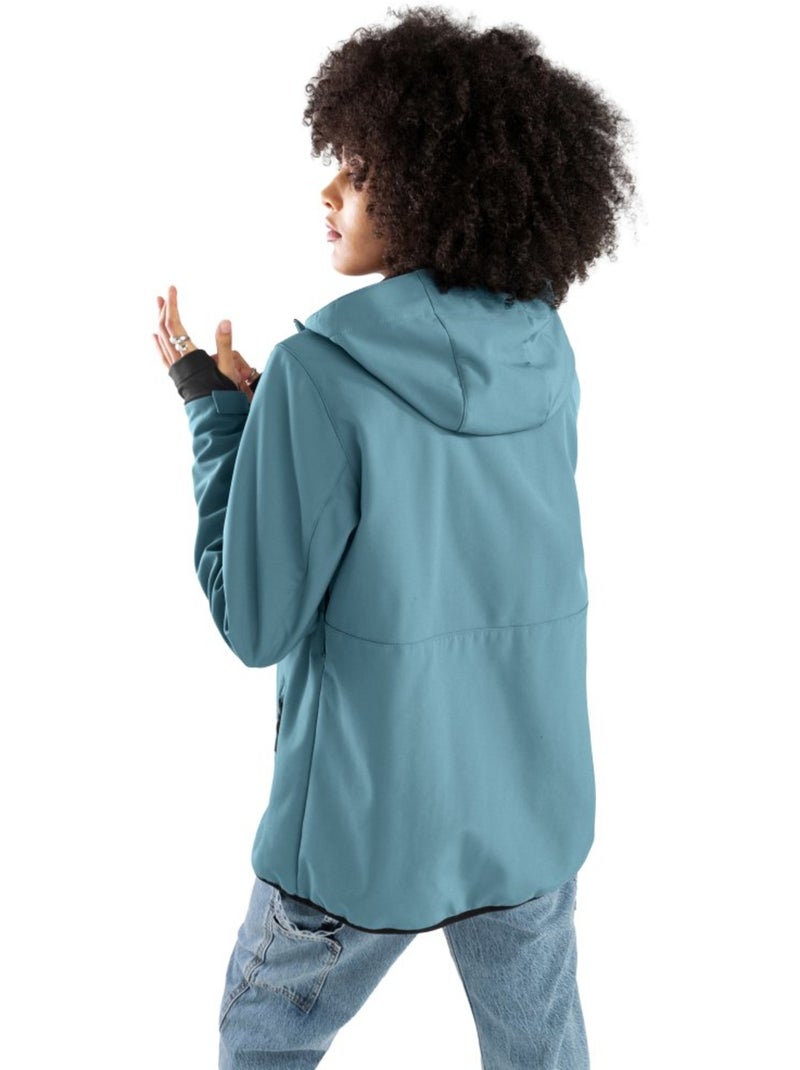 Casaco lifestyle para mulher Azul-petróleo - Kiabi