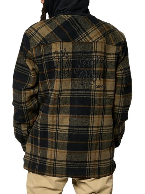 Casaco Masculino Kaporal RYBAU Castanho/Preto - Kiabi Casaco Masculino Kaporal RYBAU Castanho/Preto - Kiabi
