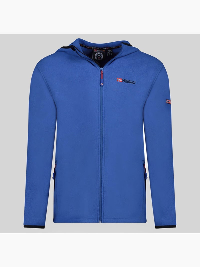Casaco micro-polar com capuz unicia – geographical norway Azul-real - Kiabi
