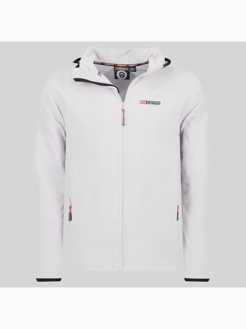Casaco micro-polar com capuz unicia – geographical norway Branco - Kiabi