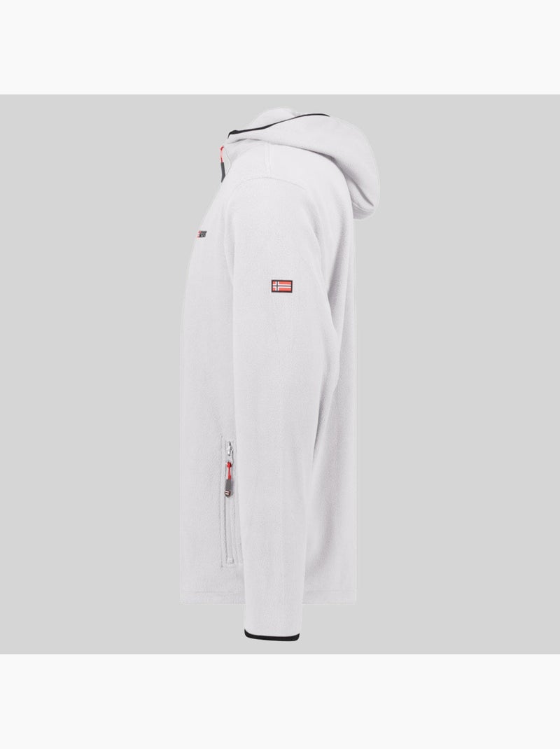 Casaco micro-polar com capuz unicia – geographical norway Branco - Kiabi